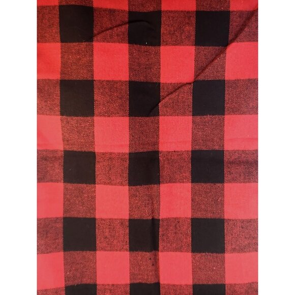 Red & Black Buffalo Plaid Cotton Table Runner 12 x 70 Inches Rustic Lodge Holida - Picture 8 of 11